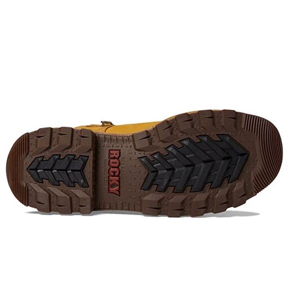 Rocky Mens Rams Horn Composite Toe Work Boot US 10 Wide Brown Waterproof EUC - Picture 3 of 15